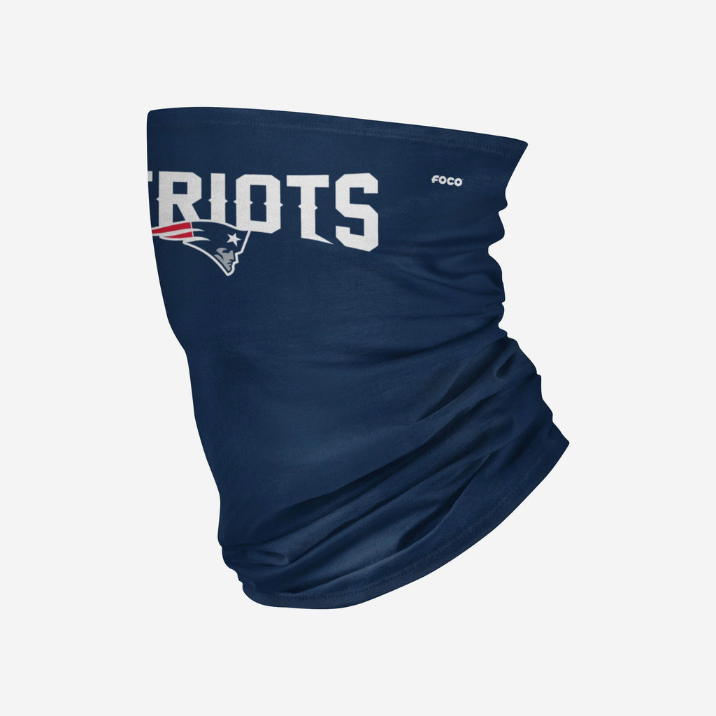 New England Patriots Team Logo Stitched Gaiter Scarf FOCO - FOCO.com