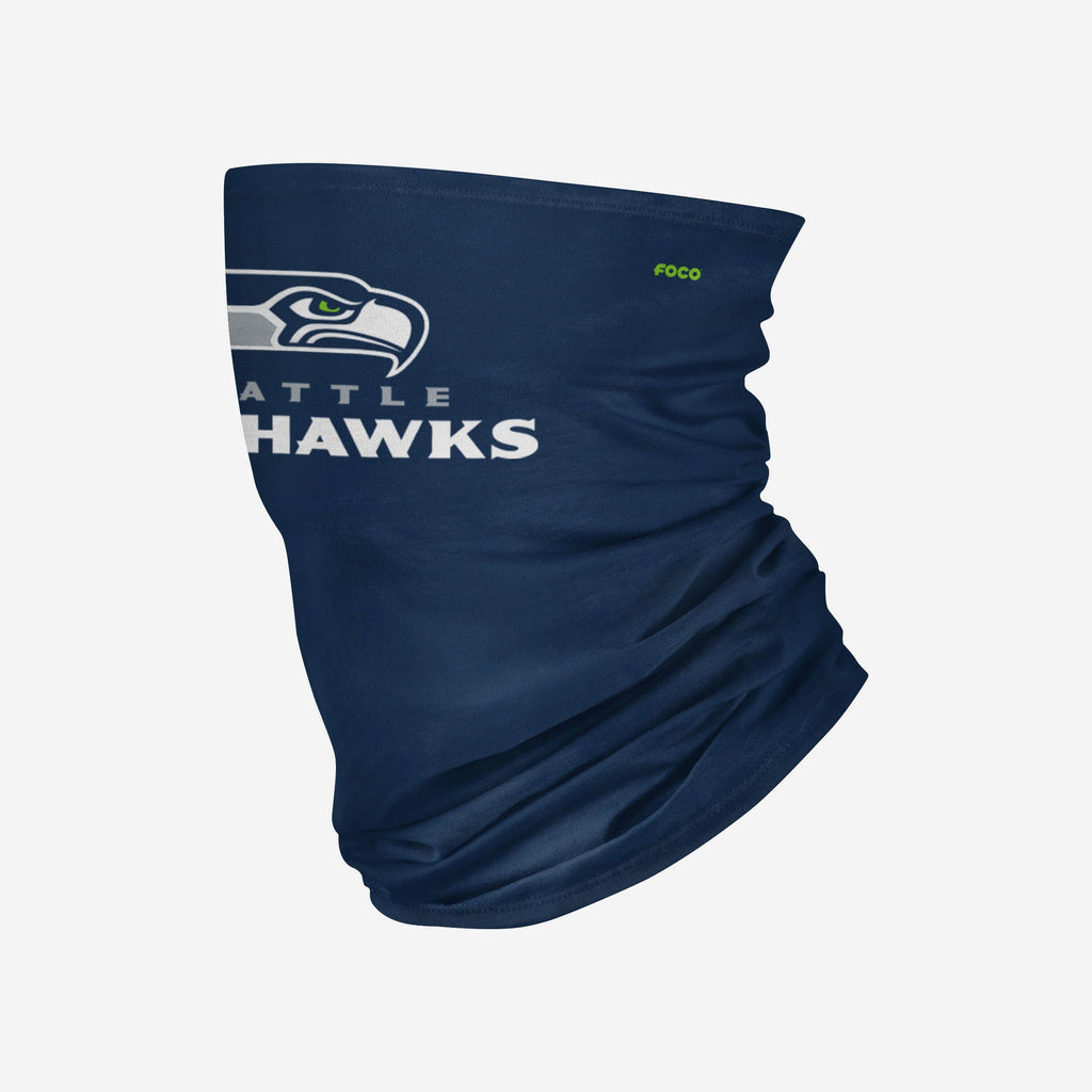 Seattle Seahawks Team Logo Stitched Gaiter Scarf FOCO - FOCO.com