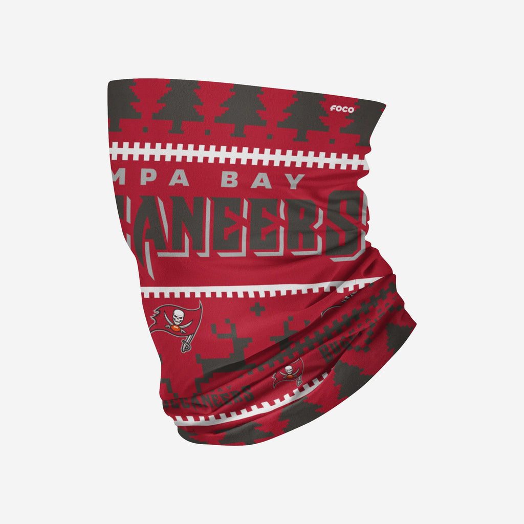 Tampa Bay Buccaneers Wordmark Holiday Gaiter Scarf FOCO - FOCO.com