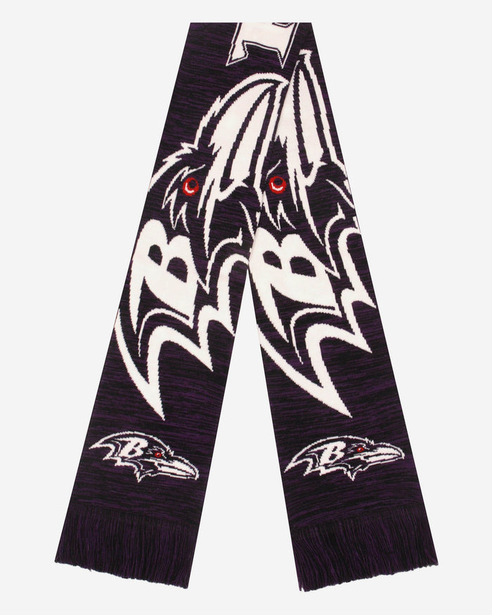 Baltimore Ravens Wordmark Colorblend Scarf FOCO - FOCO.com