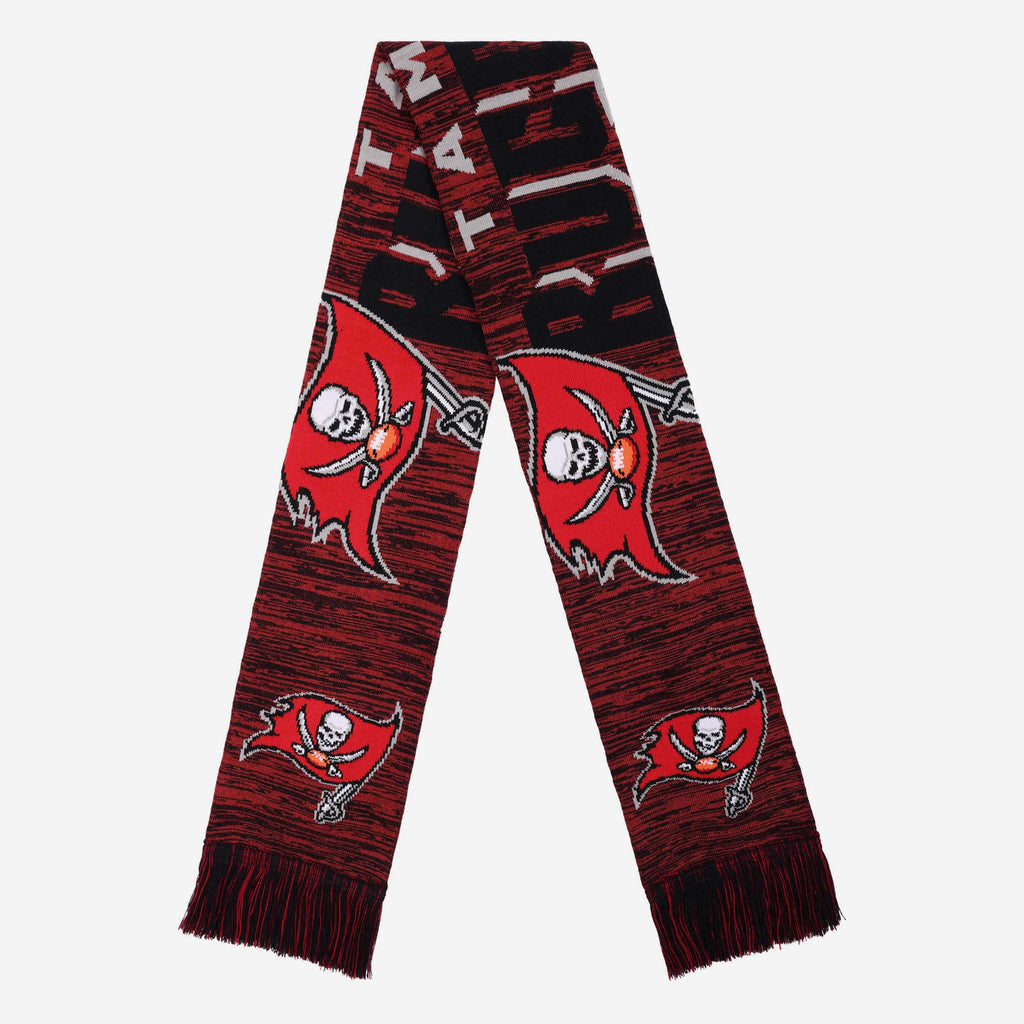 Tampa Bay Buccaneers Wordmark Big Logo Colorblend Scarf FOCO - FOCO.com