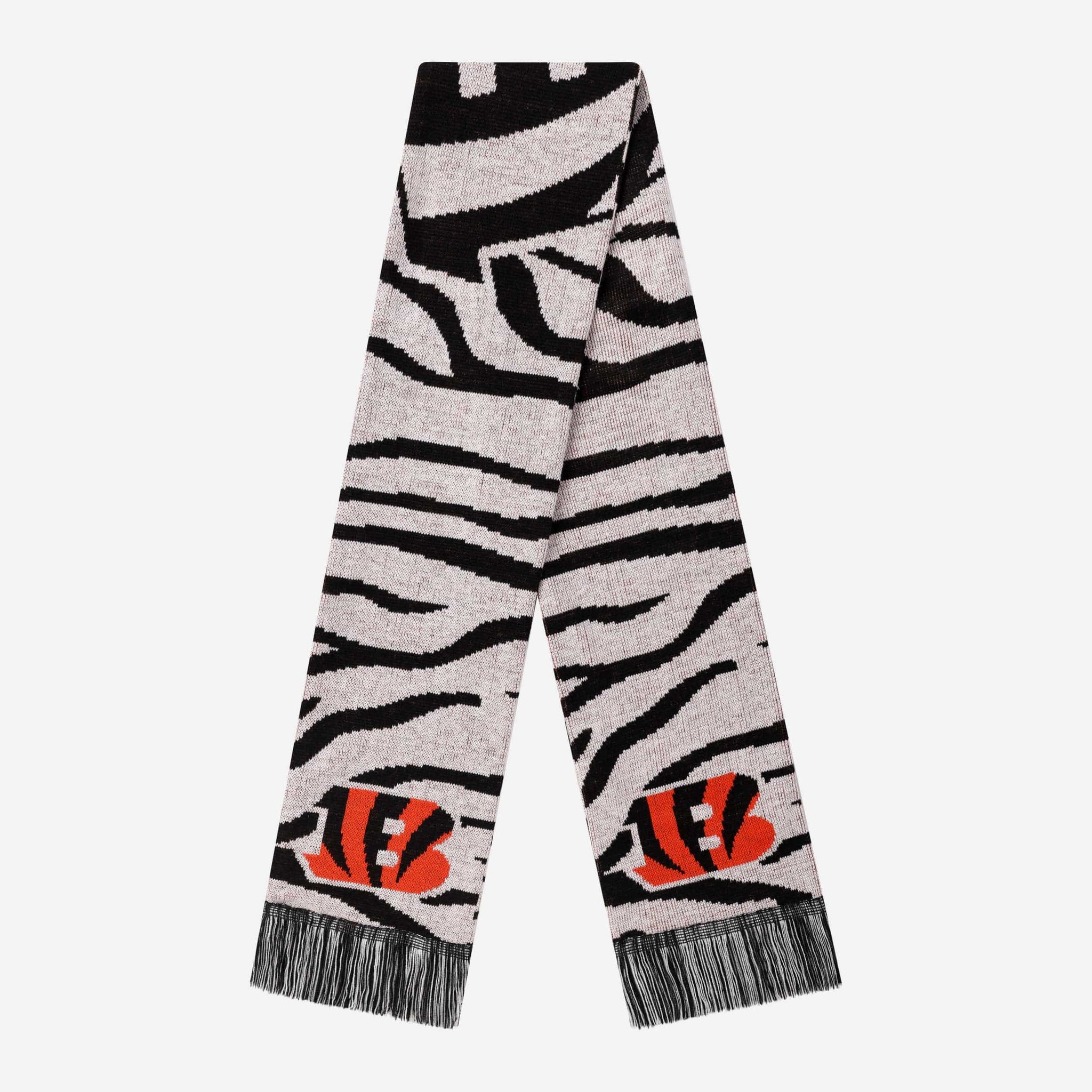 Cincinnati Bengals Football Club Scarf Bengals Knitted Scarf 