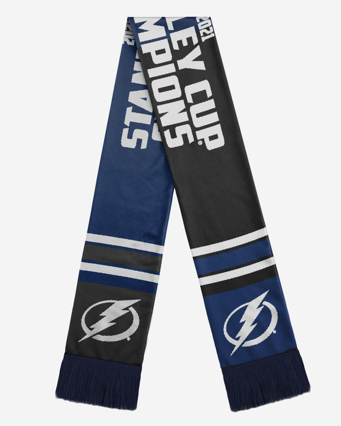 Tampa Bay Lightning 2021 Stanley Cup Champions Acrylic Scarf FOCO - FOCO.com