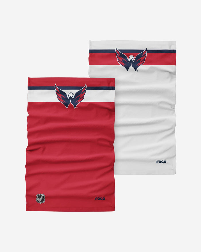 Washington Capitals Stitched 2 Pack Gaiter Scarf FOCO - FOCO.com