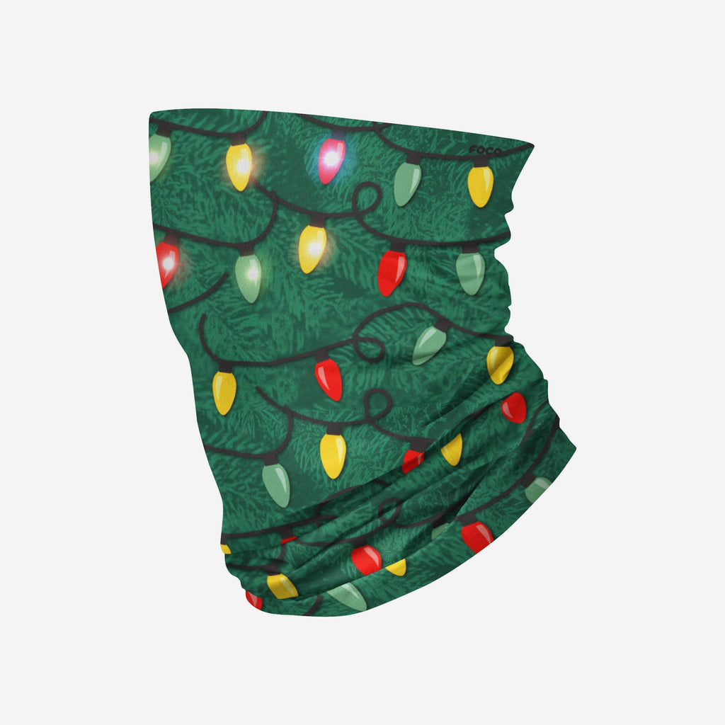 Christmas Lights Light Up Gaiter Scarf FOCO - FOCO.com