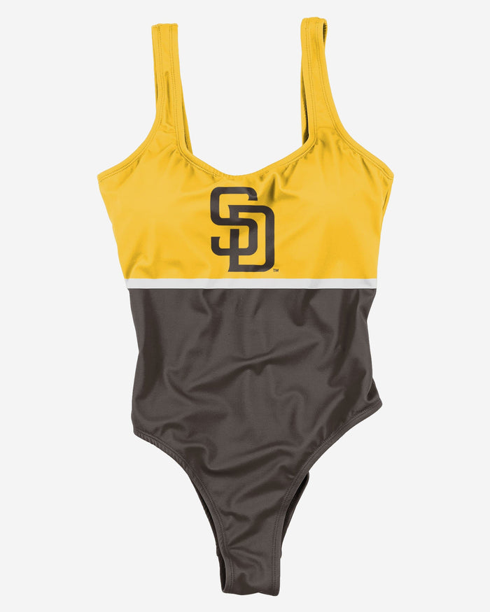 San Diego Padres Womens Beach Day One Piece Bathing Suit FOCO - FOCO.com