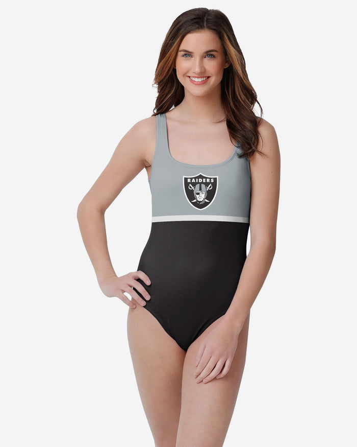 FOCO Women's Las Vegas Raiders Team One-Piece Swimsuit