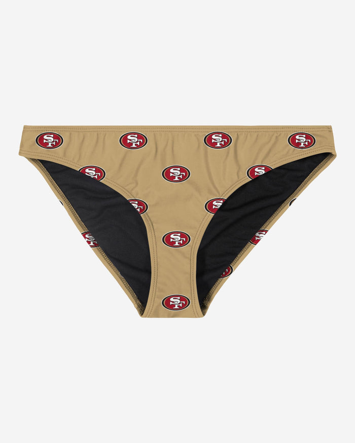 San Francisco 49ers Womens Mini Print Bikini Bottom FOCO - FOCO.com