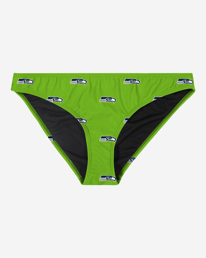 Seattle Seahawks Womens Mini Print Bikini Bottom FOCO - FOCO.com