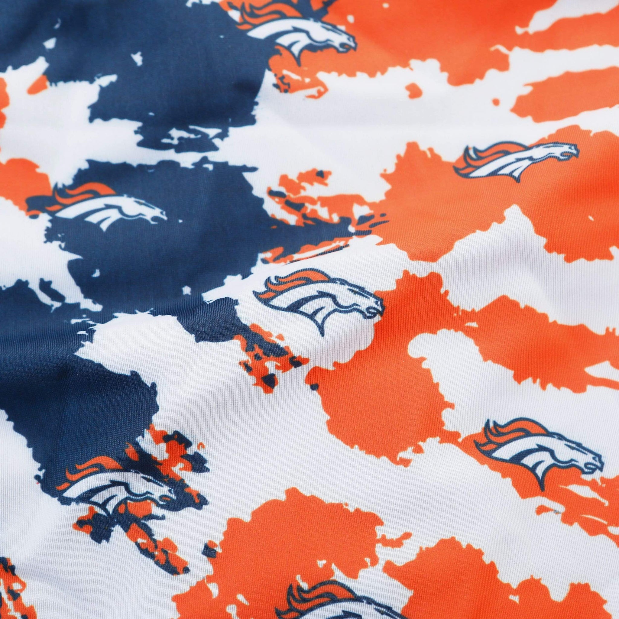 Denver Broncos Paint Leggings, Navy Blue/Orange