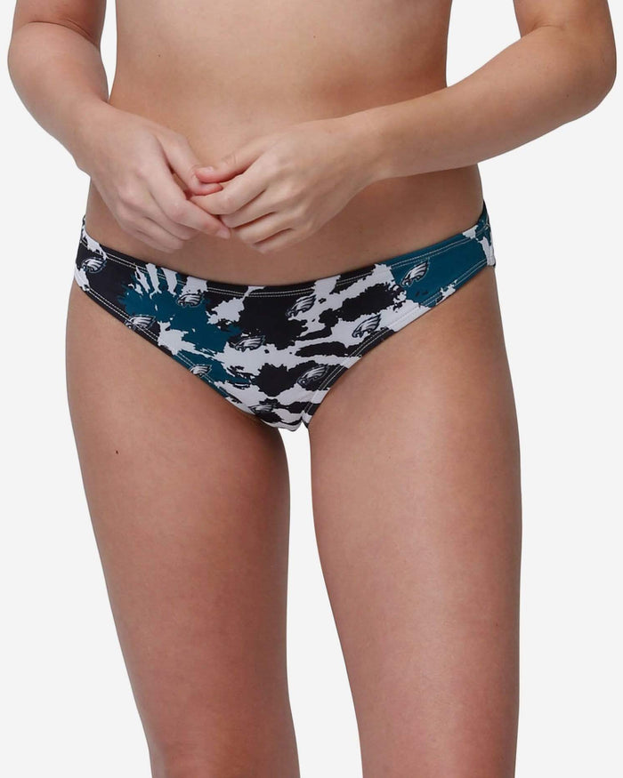 Philadelphia Eagles Womens Paint Splash Bikini Bottom FOCO S - FOCO.com