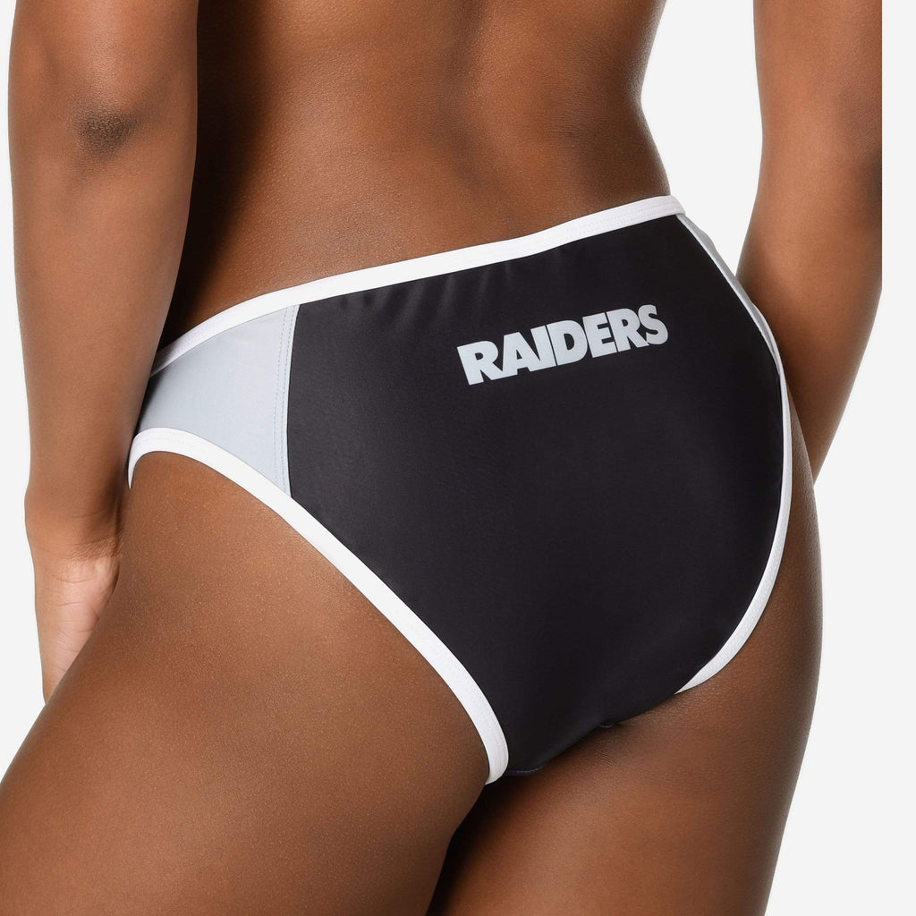 Las Vegas Raiders Team Logo Bikini Bottom FOCO - FOCO.com