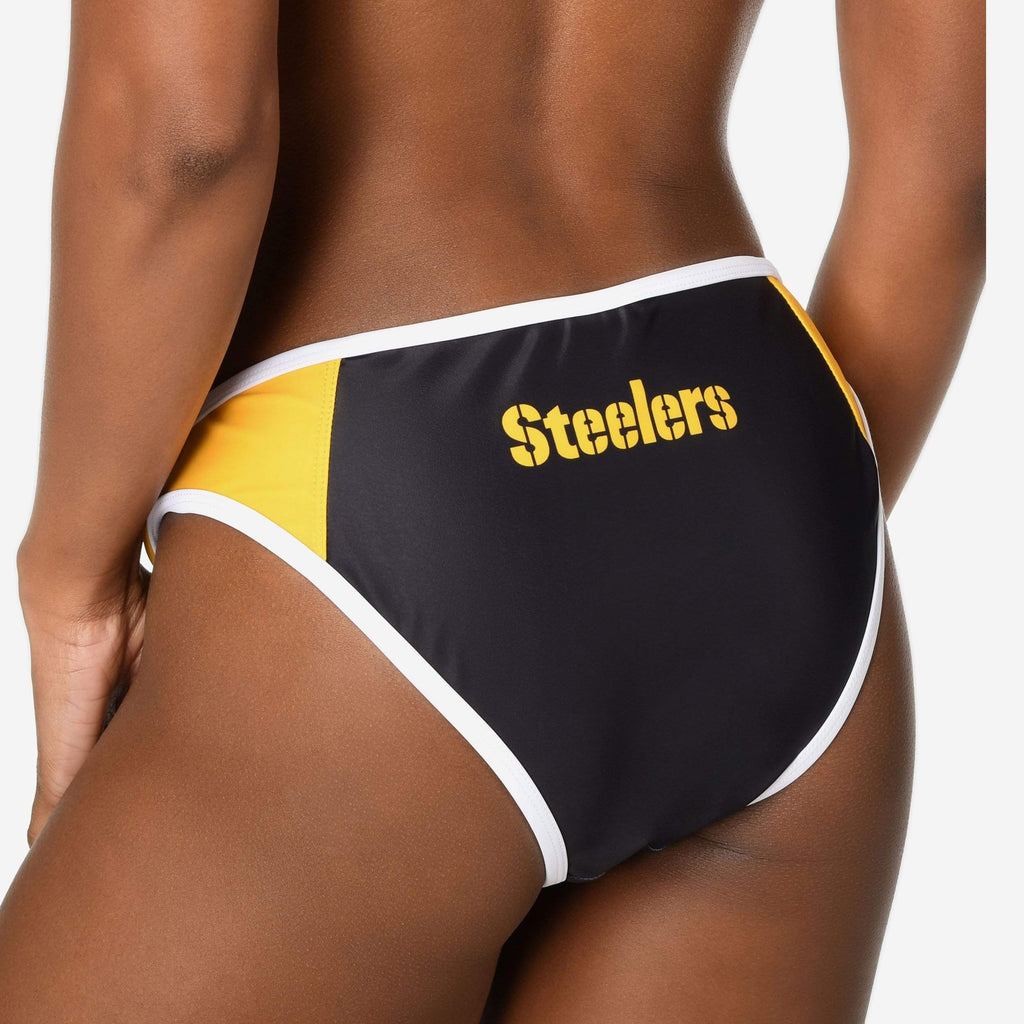 Pittsburgh Steelers Team Logo Bikini Bottom FOCO - FOCO.com