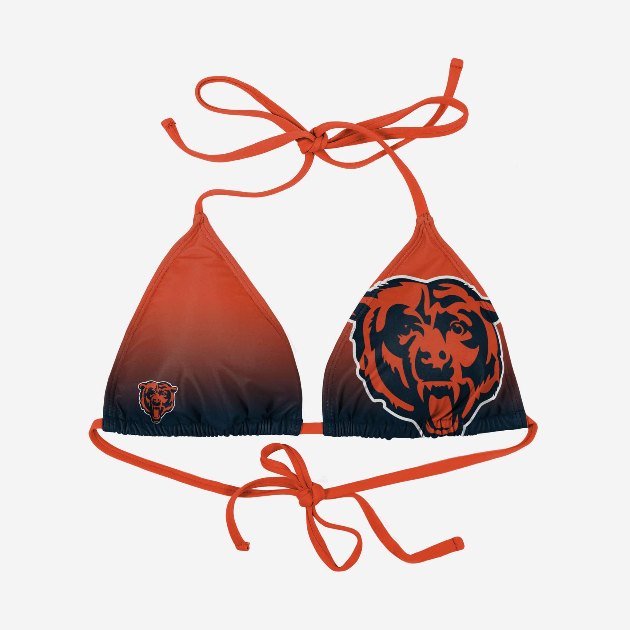 FOCO Chicago Bears Womens Paint Splash Bikini Top, Size: S