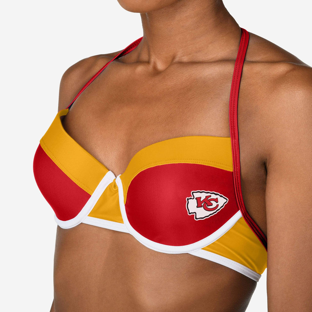 Kansas City Chiefs Team Logo Bikini Top FOCO - FOCO.com