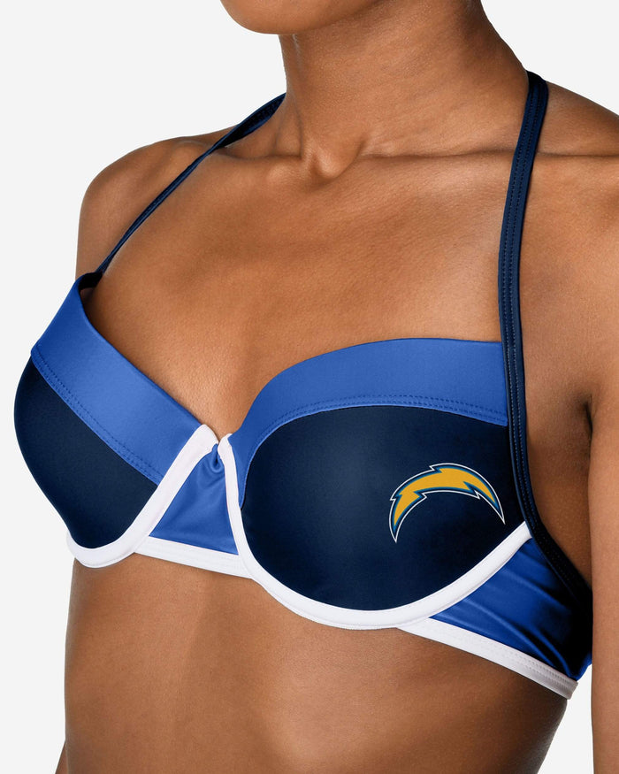 Los Angeles Chargers Team Logo Bikini Top FOCO - FOCO.com