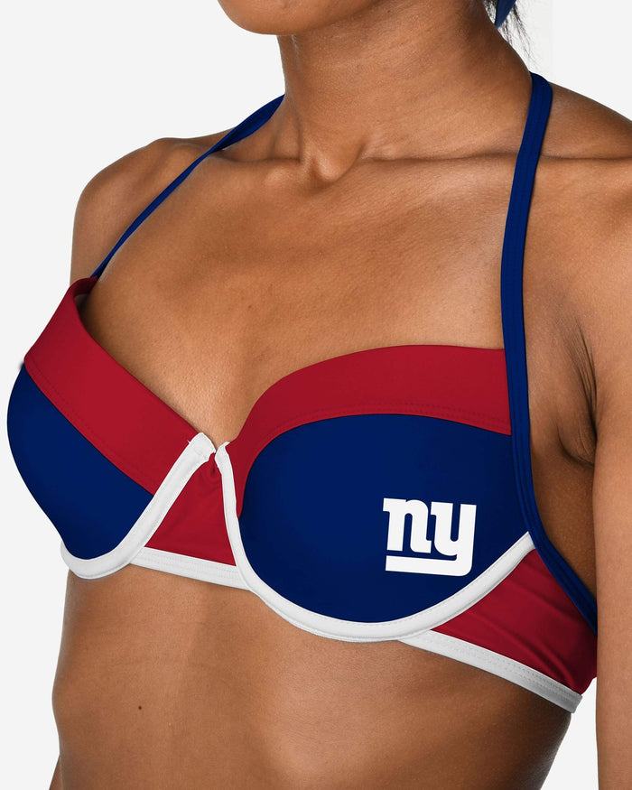 New York Giants Team Logo Bikini Top FOCO - FOCO.com