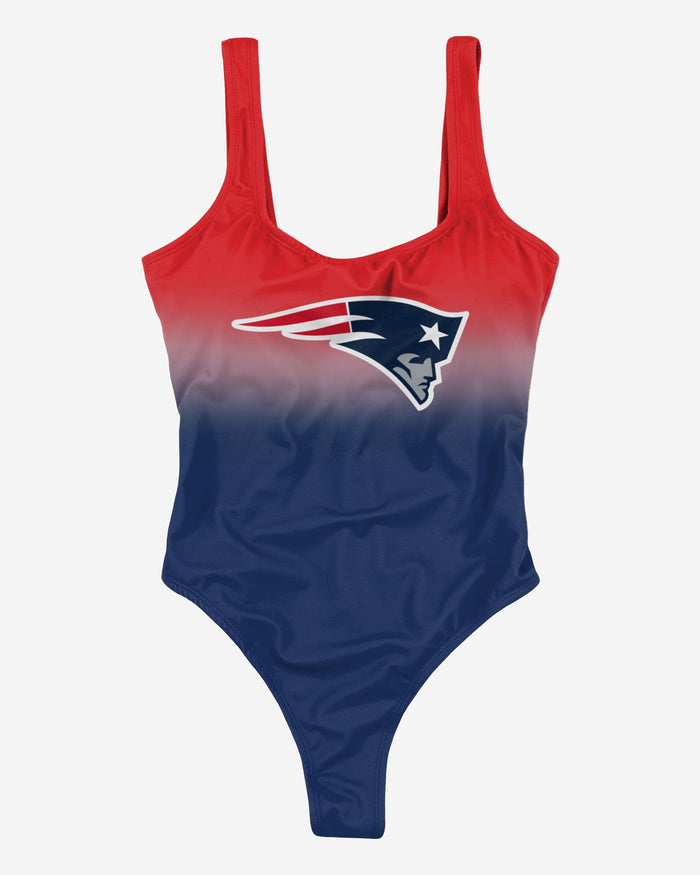 New England Patriots Womens Gametime Gradient One Piece Bathing Suit FOCO - FOCO.com