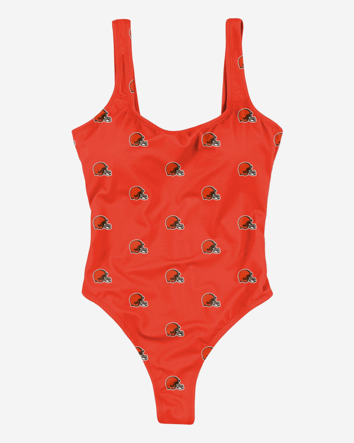 Cleveland Browns Womens Mini Print One Piece Bathing Suit FOCO - FOCO.com