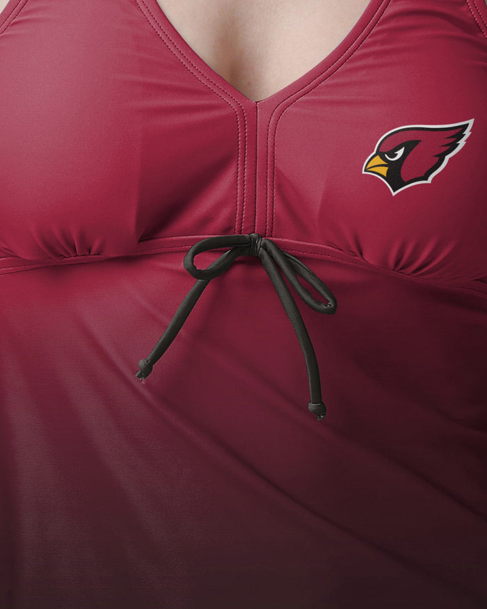 Arizona Cardinals Womens Gametime Gradient Tankini FOCO - FOCO.com