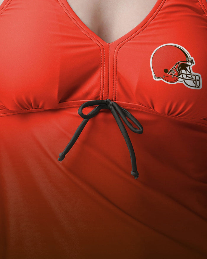 Cleveland Browns Womens Gametime Gradient Tankini FOCO - FOCO.com