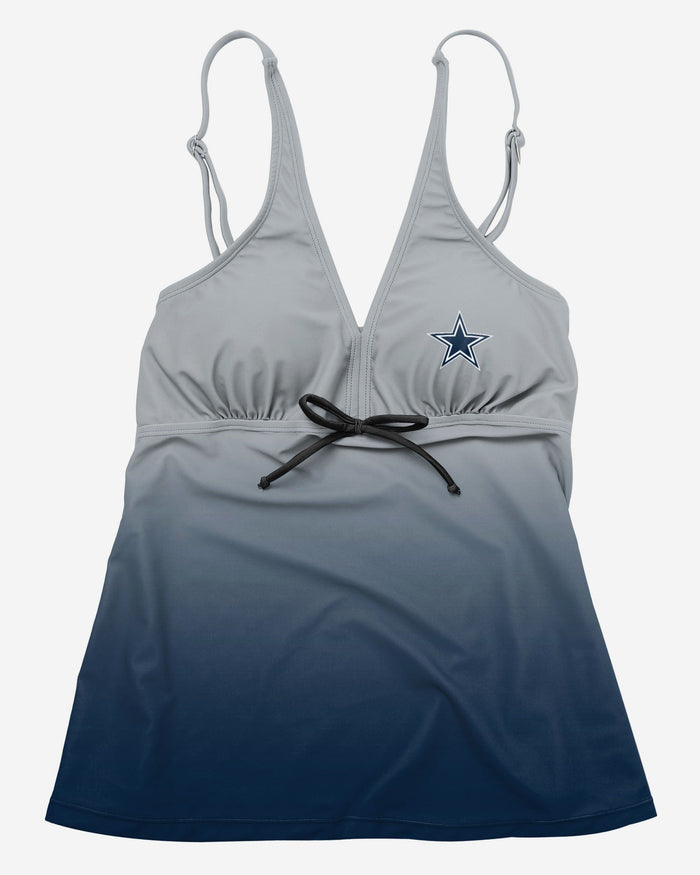 FOCO Dallas Cowboys Womens Gametime Gradient Tankini, Size: M