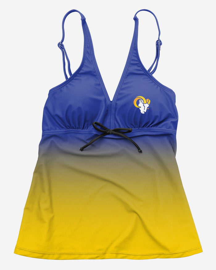 Los Angeles Rams Womens Gametime Gradient Tankini FOCO - FOCO.com