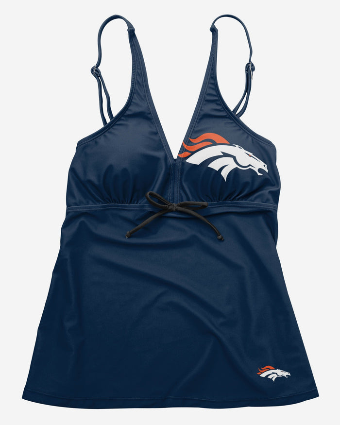 Denver Broncos Womens Summertime Solid Tankini FOCO - FOCO.com