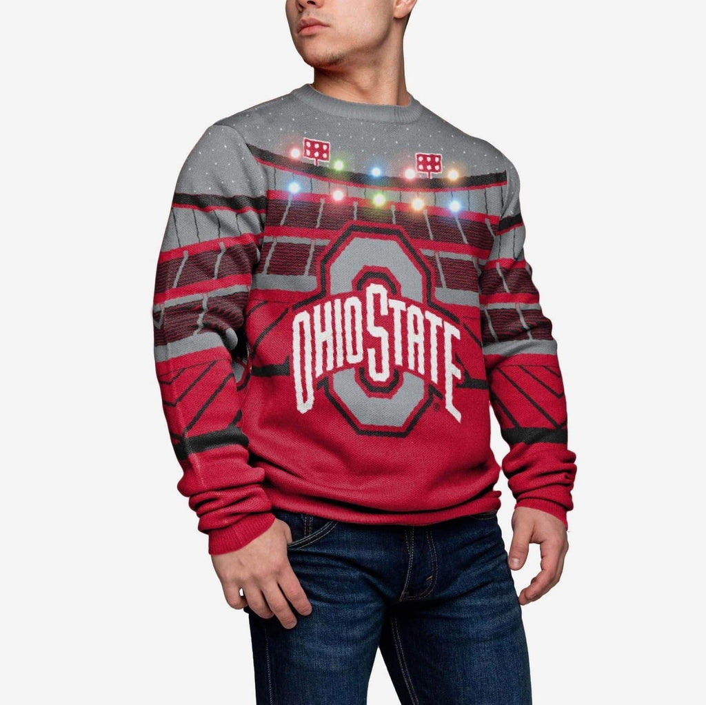 Ohio State Buckeyes Light Up Bluetooth Sweater FOCO S - FOCO.com