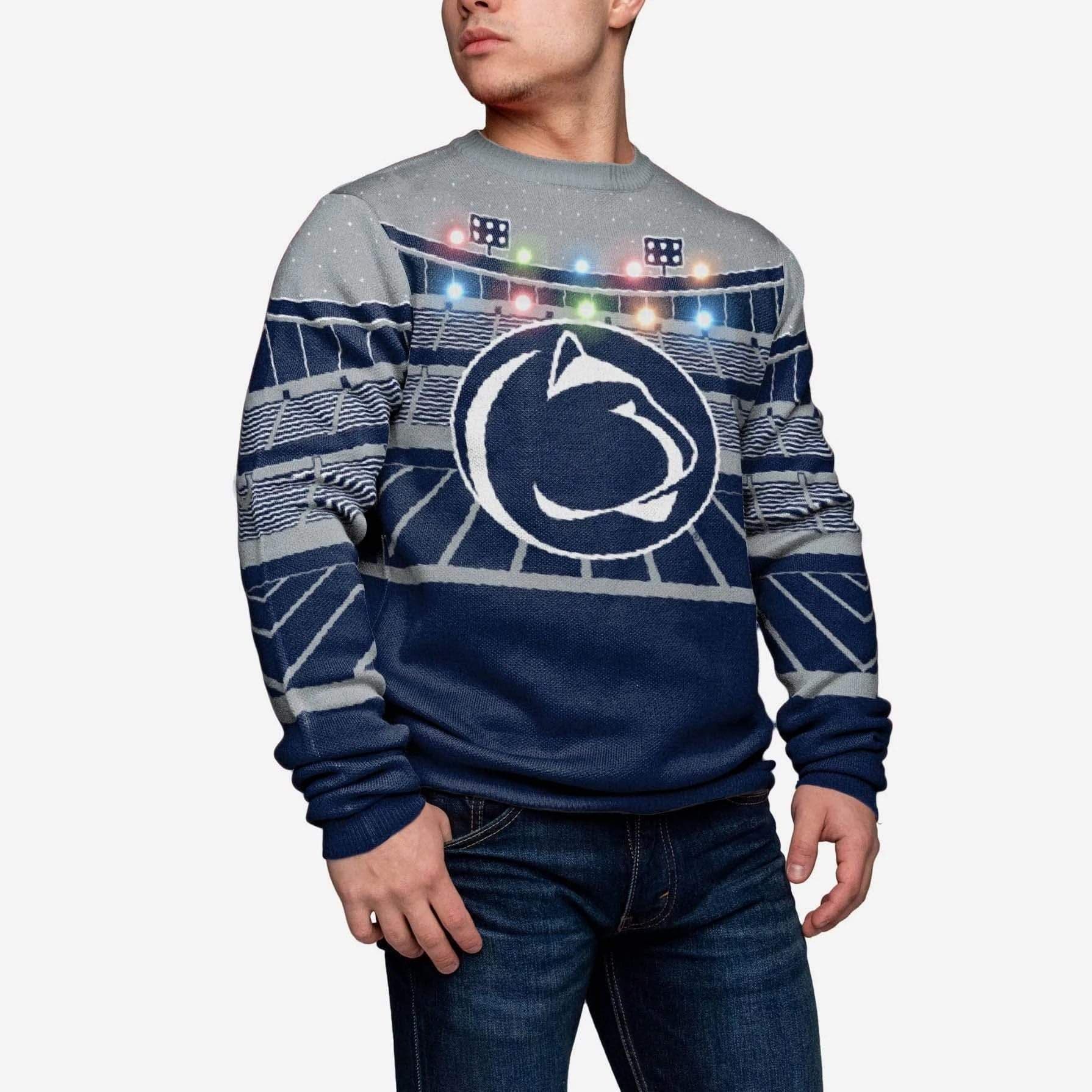 Men's Dallas Cowboys Navy Bluetooth Light Up Ugly Sweater