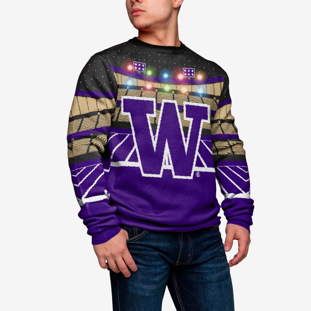 Washington Huskies Light Up Bluetooth Sweater FOCO - FOCO.com