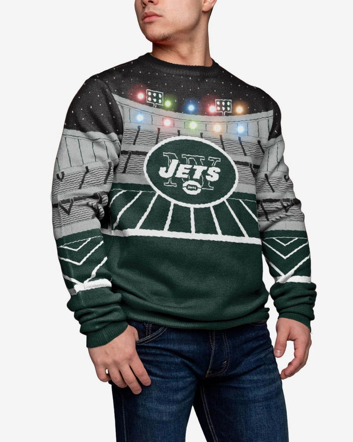 New York Jets Light Up Bluetooth Sweater FOCO S - FOCO.com