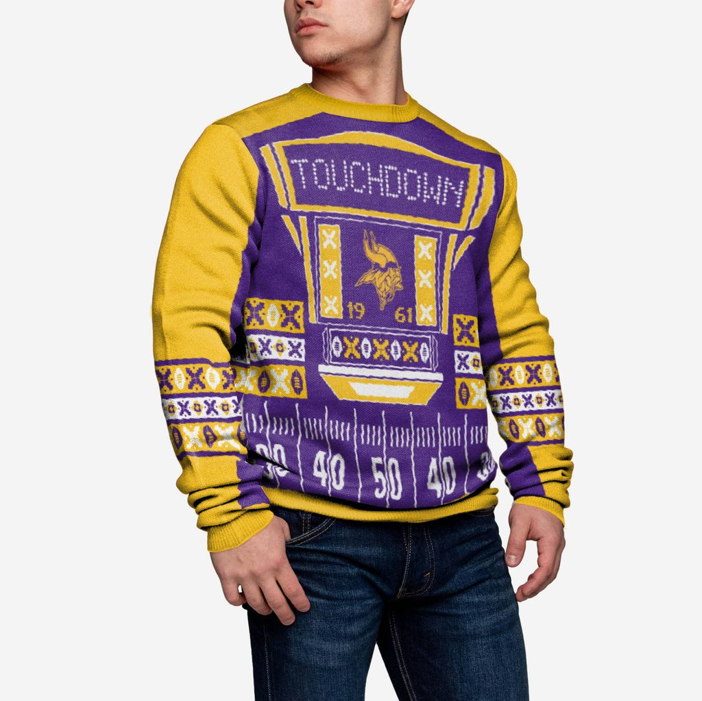 Minnesota Vikings Ugly Light Up Sweater FOCO - FOCO.com