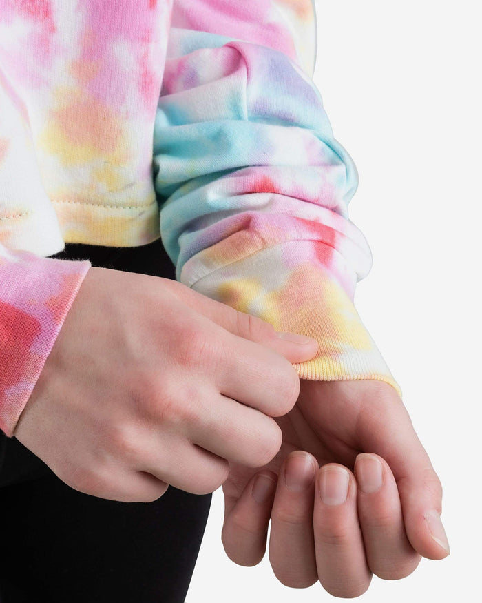 Minnesota Vikings Womens Pastel Tie-Dye Blast Cropped Sweater FOCO - FOCO.com