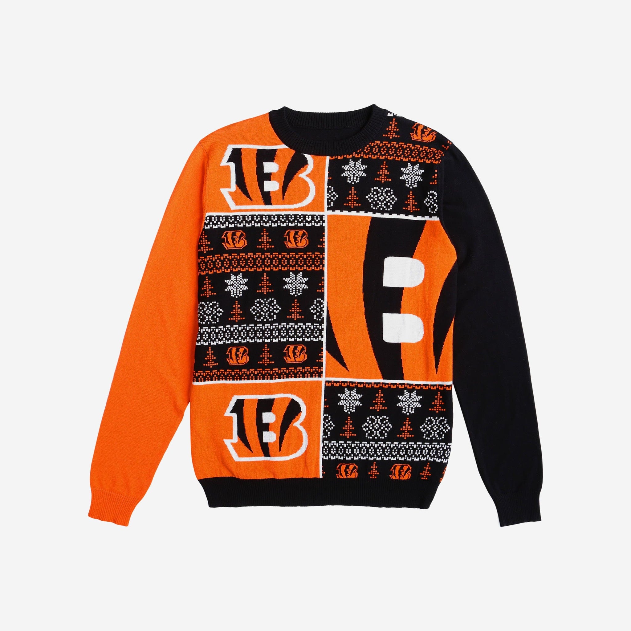 Busy Block Ugly Sweater Cincinnati Bengals