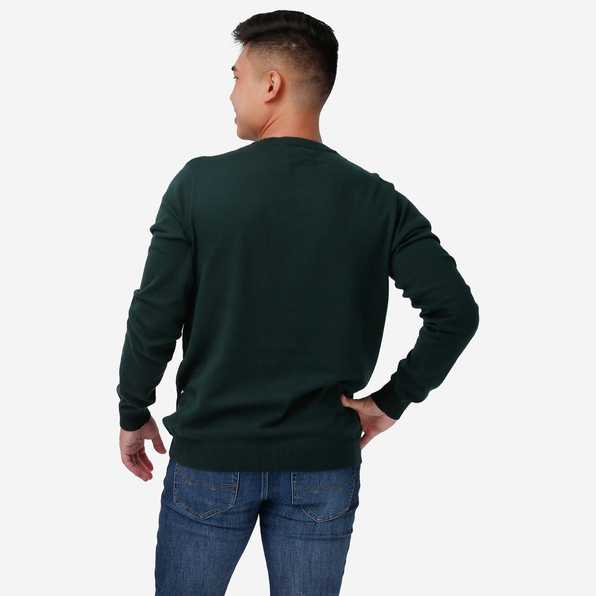 Green Bay Packers FOCO Pocket Pullover Sweater - Green