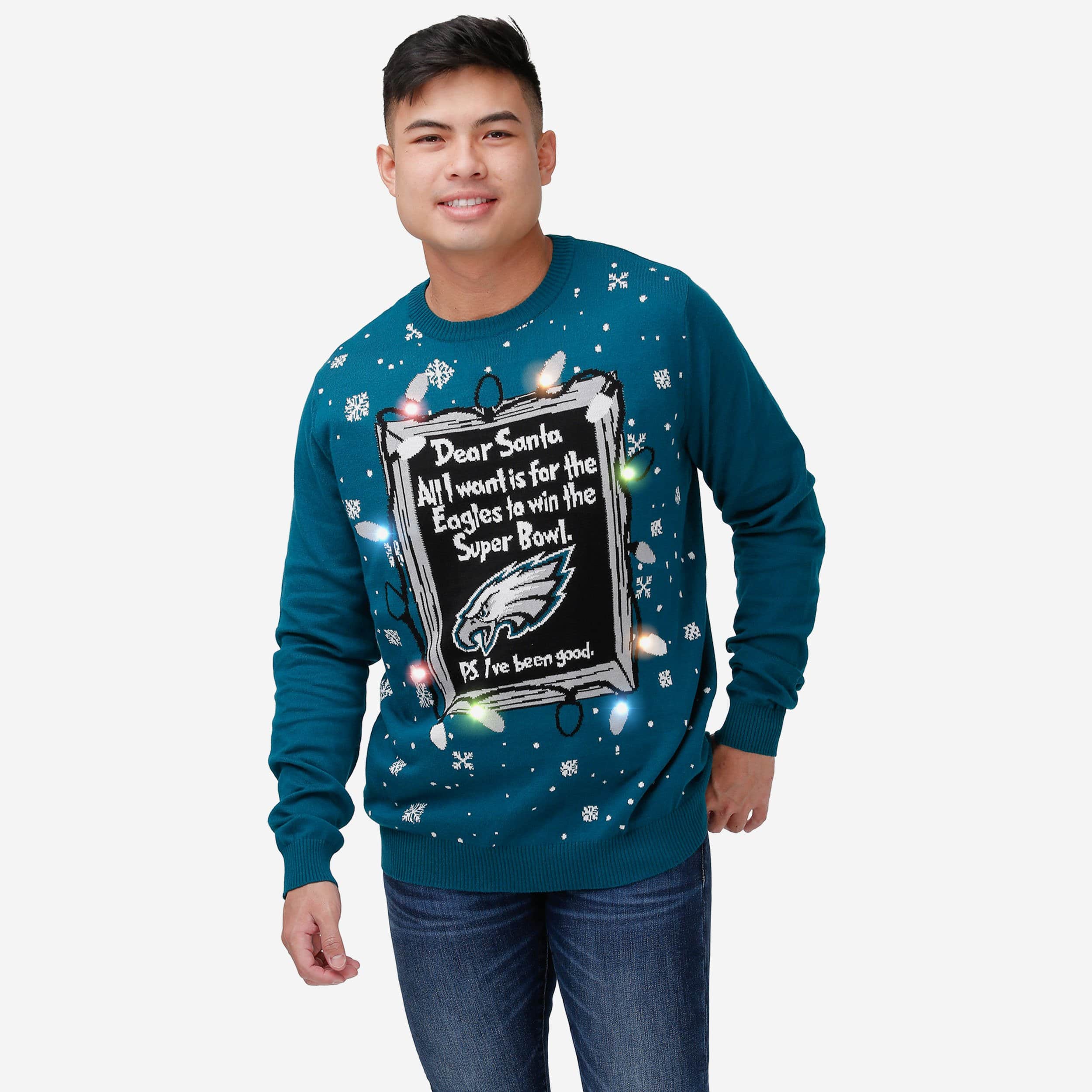 ugly christmas sweater eagles