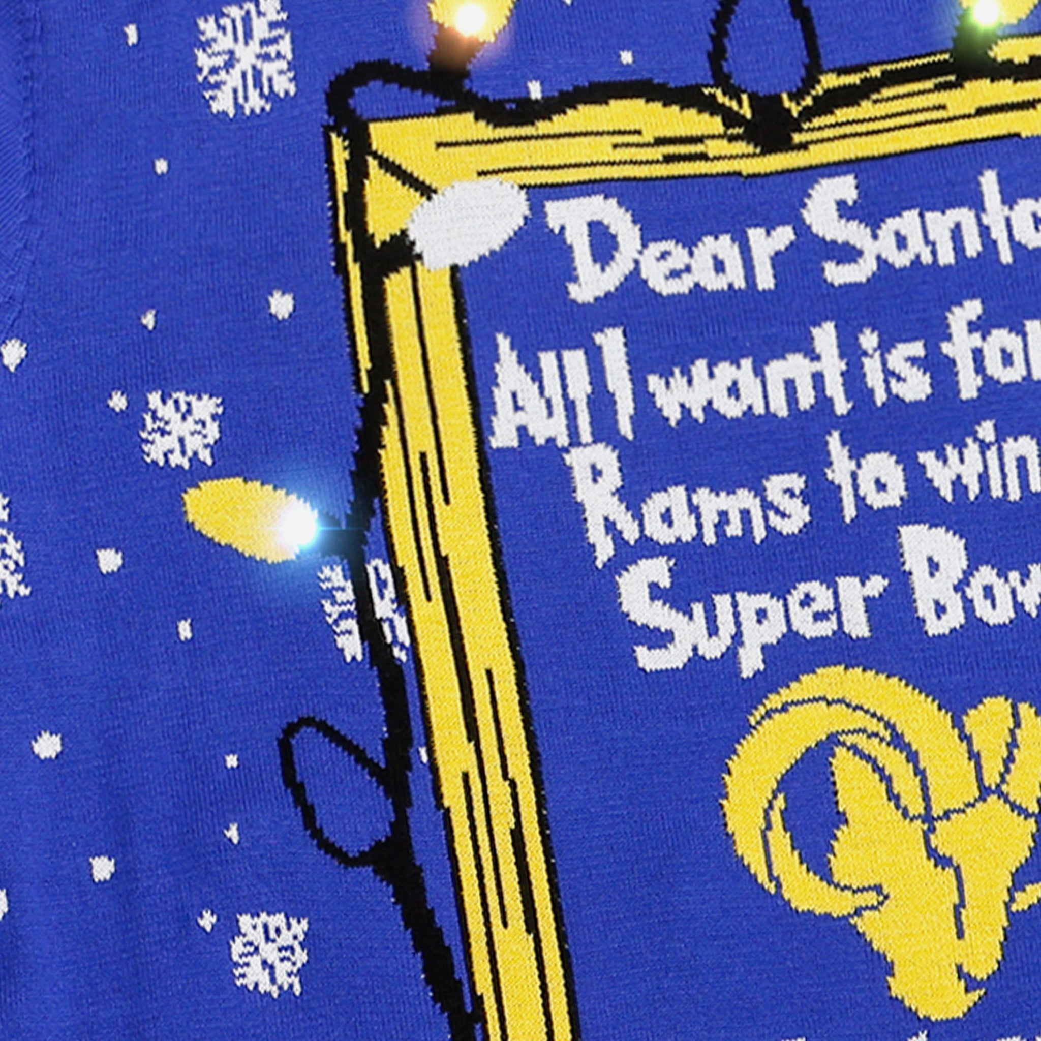 San Francisco 49ers Dear Santa Light Up Sweater FOCO