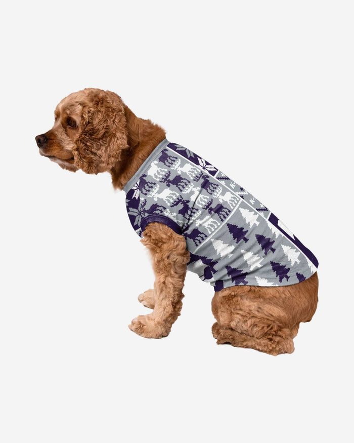 Kansas State Wildcats Busy Block Dog Sweater FOCO XS - FOCO.com