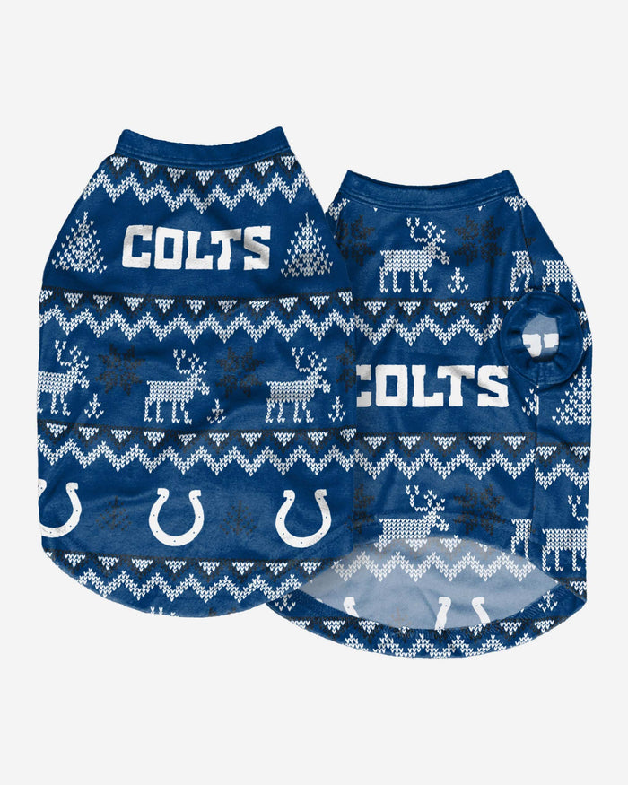 Indianapolis Colts Dog Family Holiday Ugly Sweater FOCO - FOCO.com