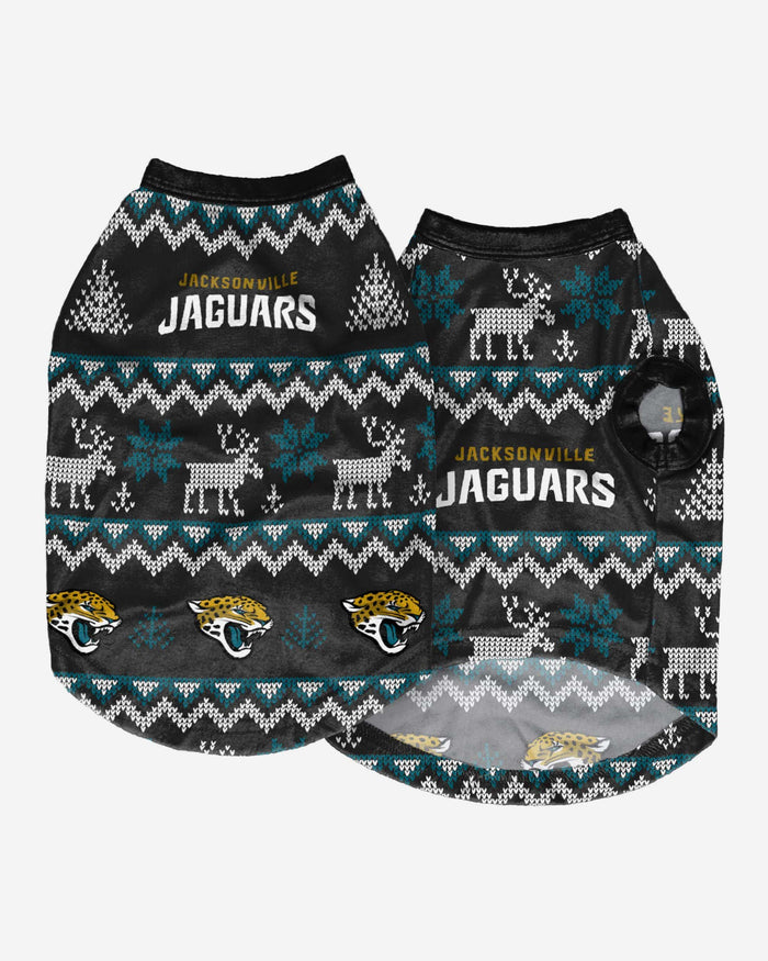 Jacksonville Jaguars Dog Family Holiday Ugly Sweater FOCO - FOCO.com