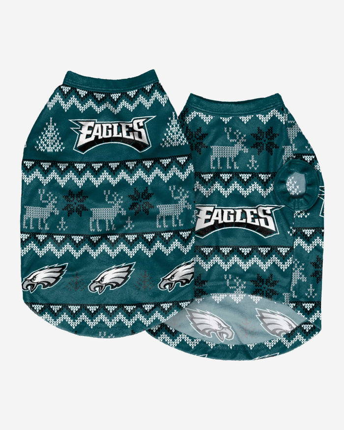 Philadelphia Eagles Dog Family Holiday Sweater FOCO