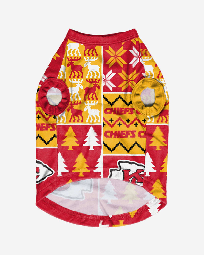 Kansas City Chiefs Busy Block Dog Sweater FOCO - FOCO.com