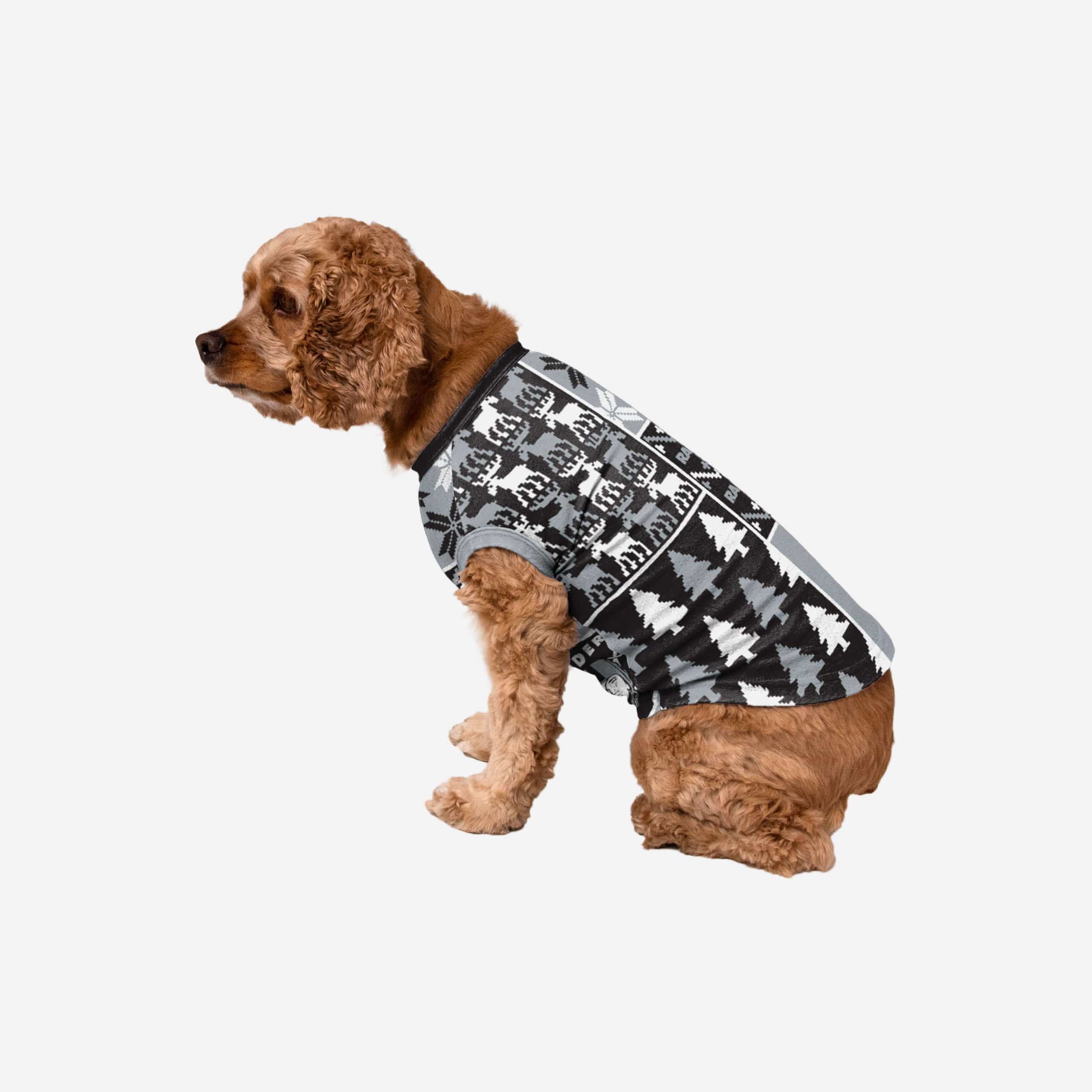 FOCO Las Vegas Raiders Reversible Holiday Dog Sweater - Macy's