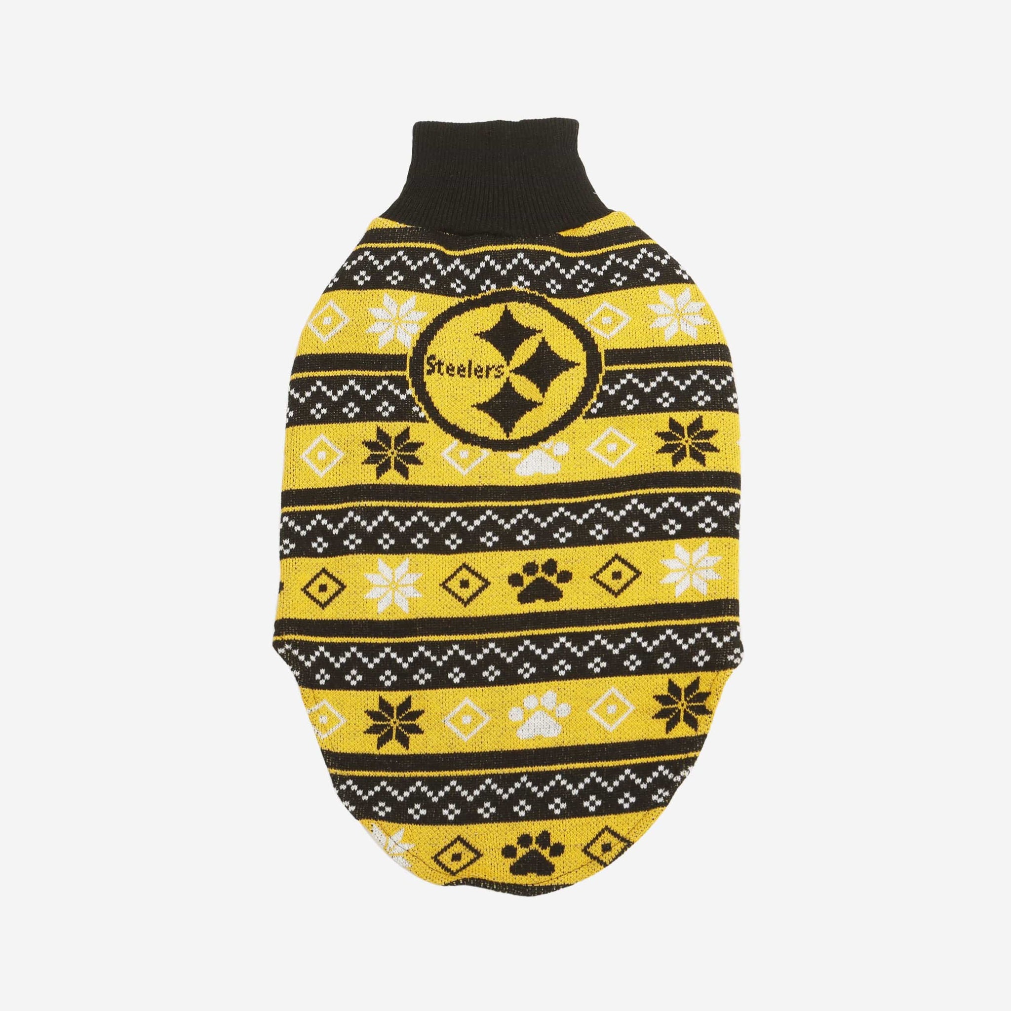 Pittsburgh Steelers FOCO Reversible Holiday Dog Sweater