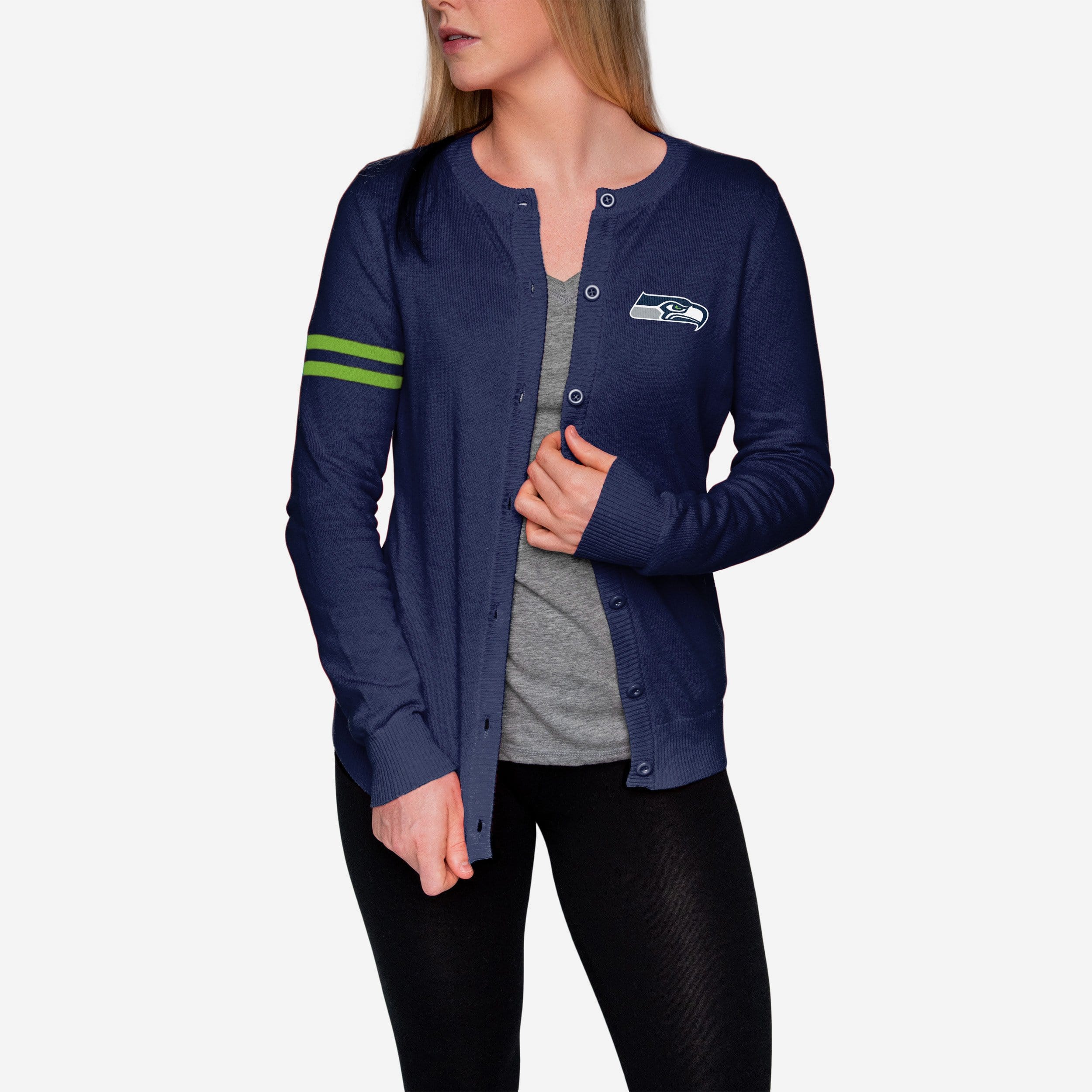 Seattle Seahawks Womens Varsity Cardigan FOCO