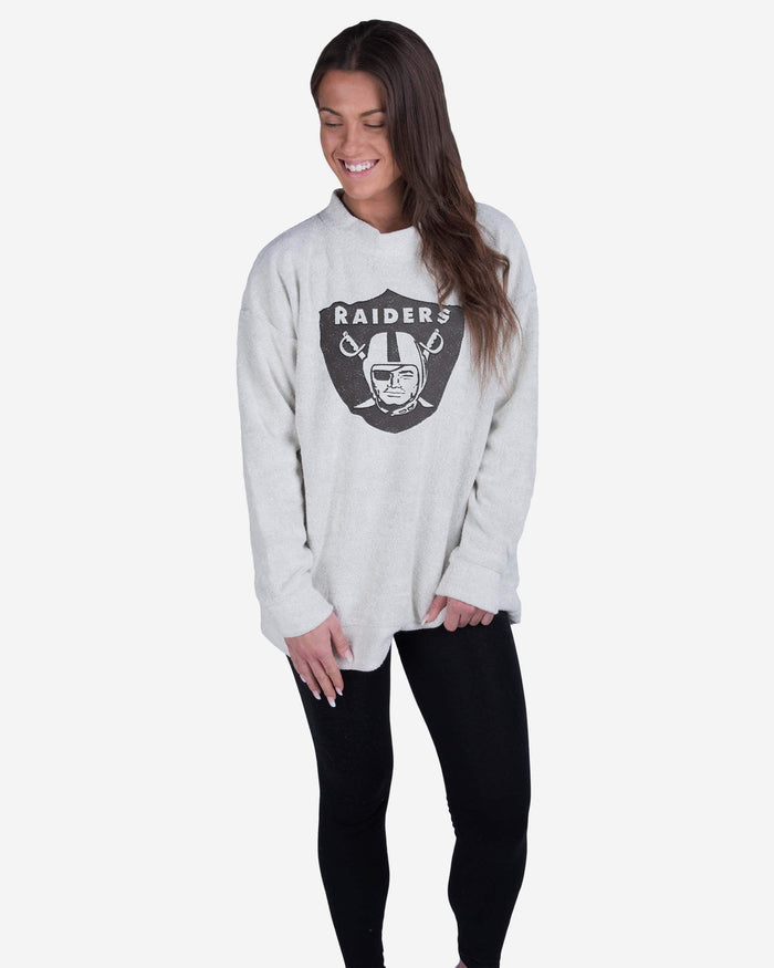 Las Vegas Raiders Womens Oversized Comfy Sweater FOCO - FOCO.com