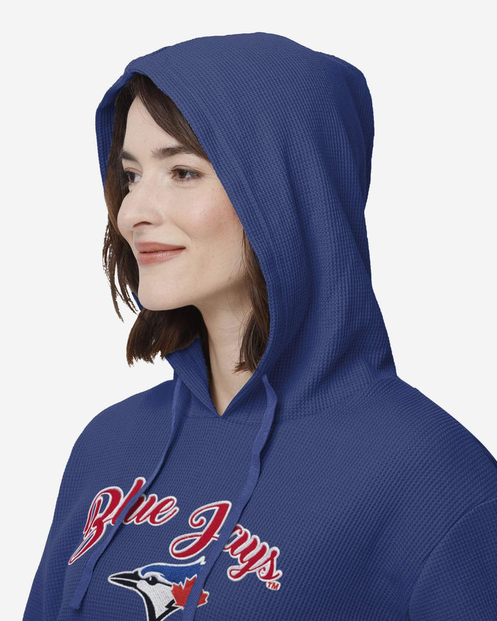 Toronto Blue Jays Womens Waffle Lounge Sweater FOCO - FOCO.com