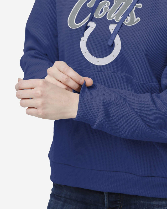 Indianapolis Colts Womens Waffle Lounge Sweater FOCO - FOCO.com