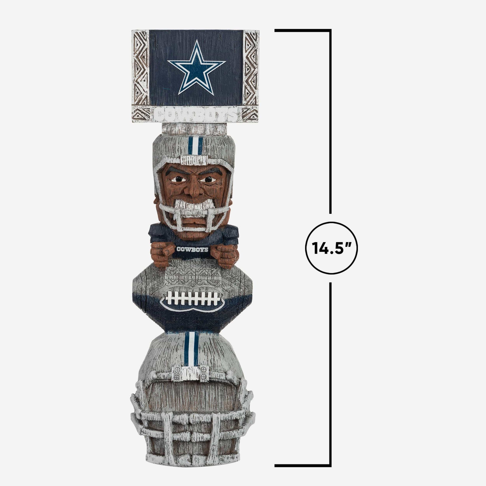 Team Sports America Dallas Cowboys Vintage NFL Tiki Totem Statue